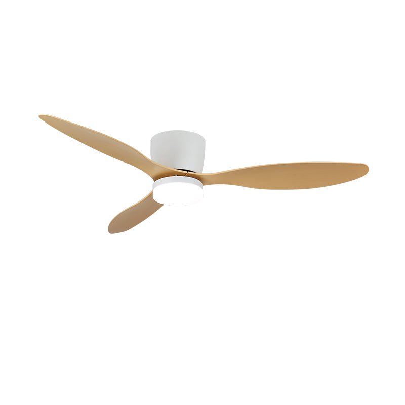 Brinor minimalistisk loftsventilator med lys i træ