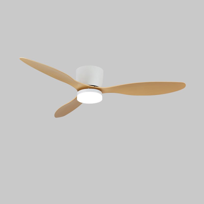 Brinor minimalistisk loftsventilator med lys i træ