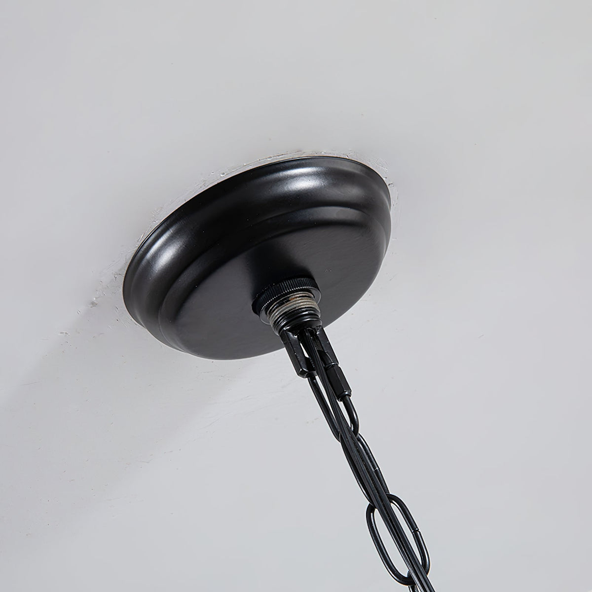 Candeeiro de teto de madeira moderno industrial Afralia