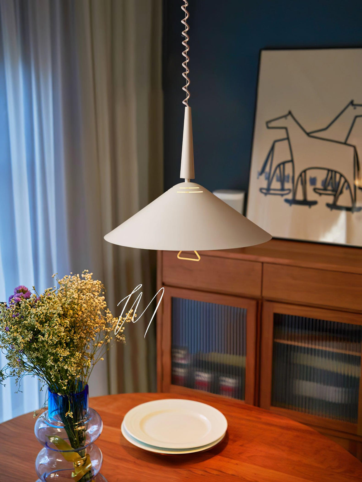 Jolvin moderne minimalistisk retro-pendellampe