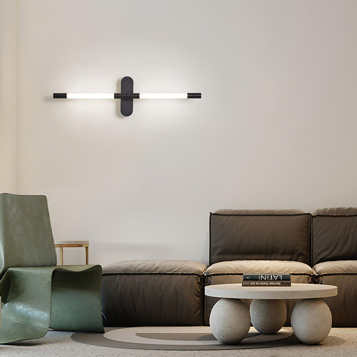 Candeeiro de parede Lumiviella com tubos modulares