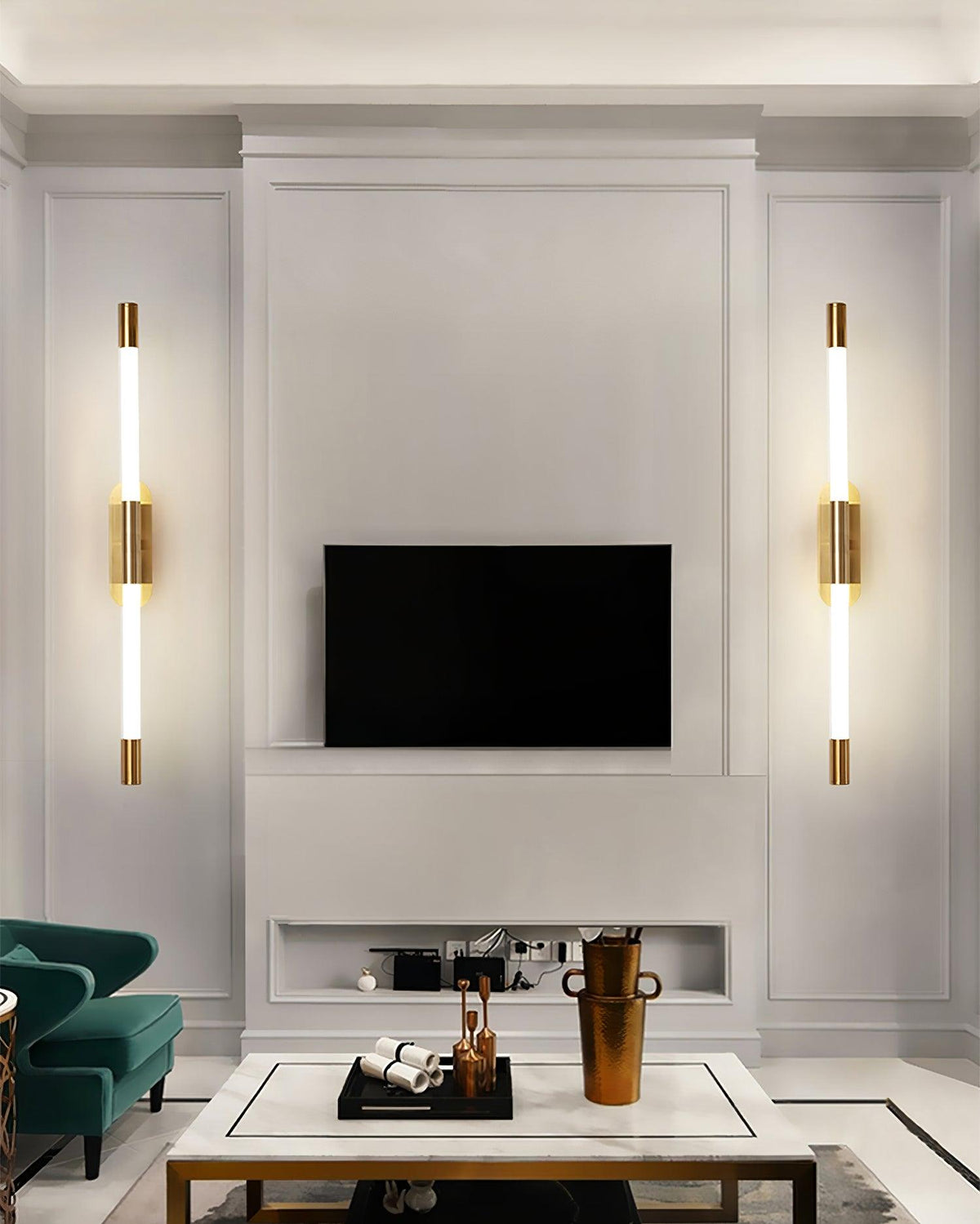 Candeeiro de parede Lumiviella com tubos modulares