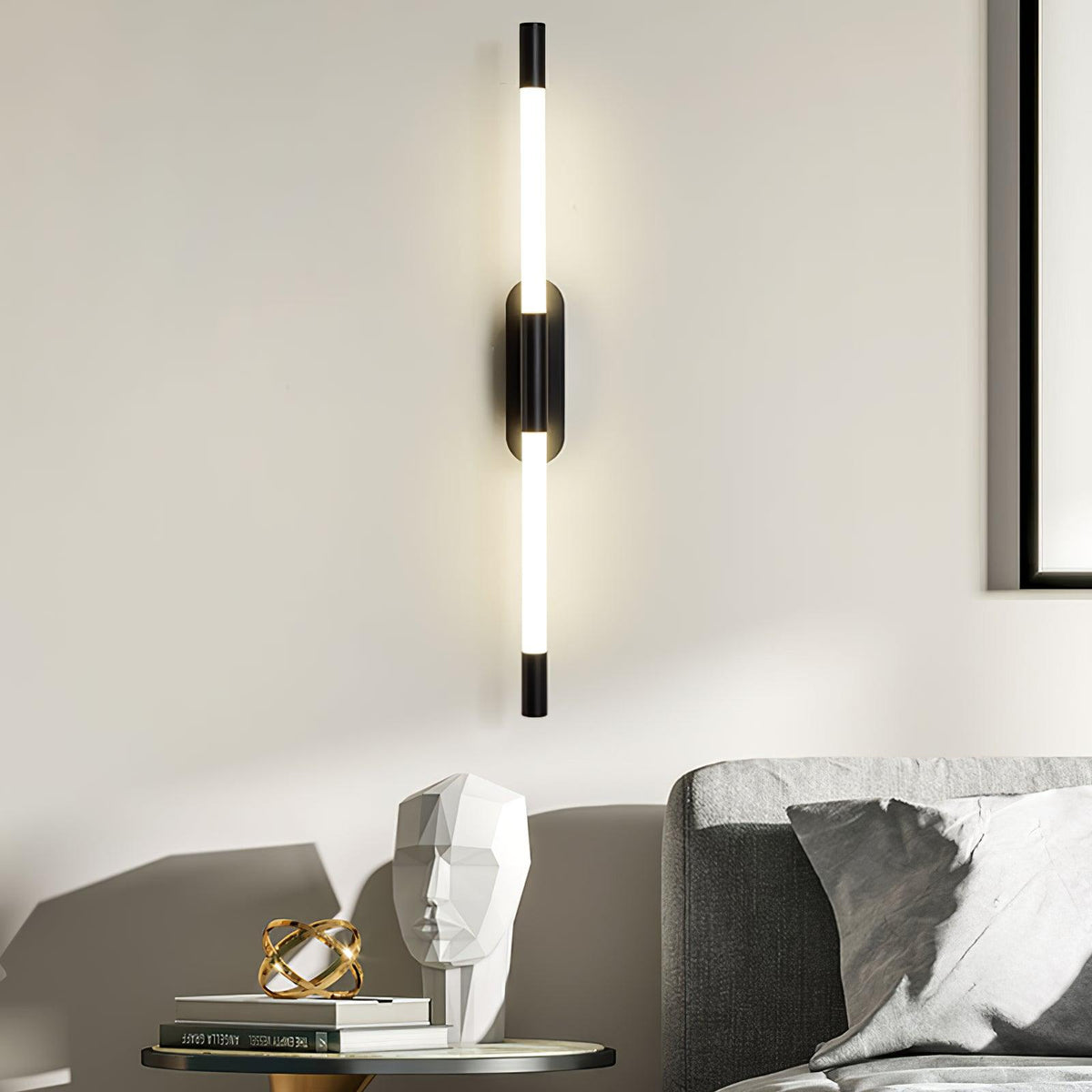 Candeeiro de parede Lumiviella com tubos modulares