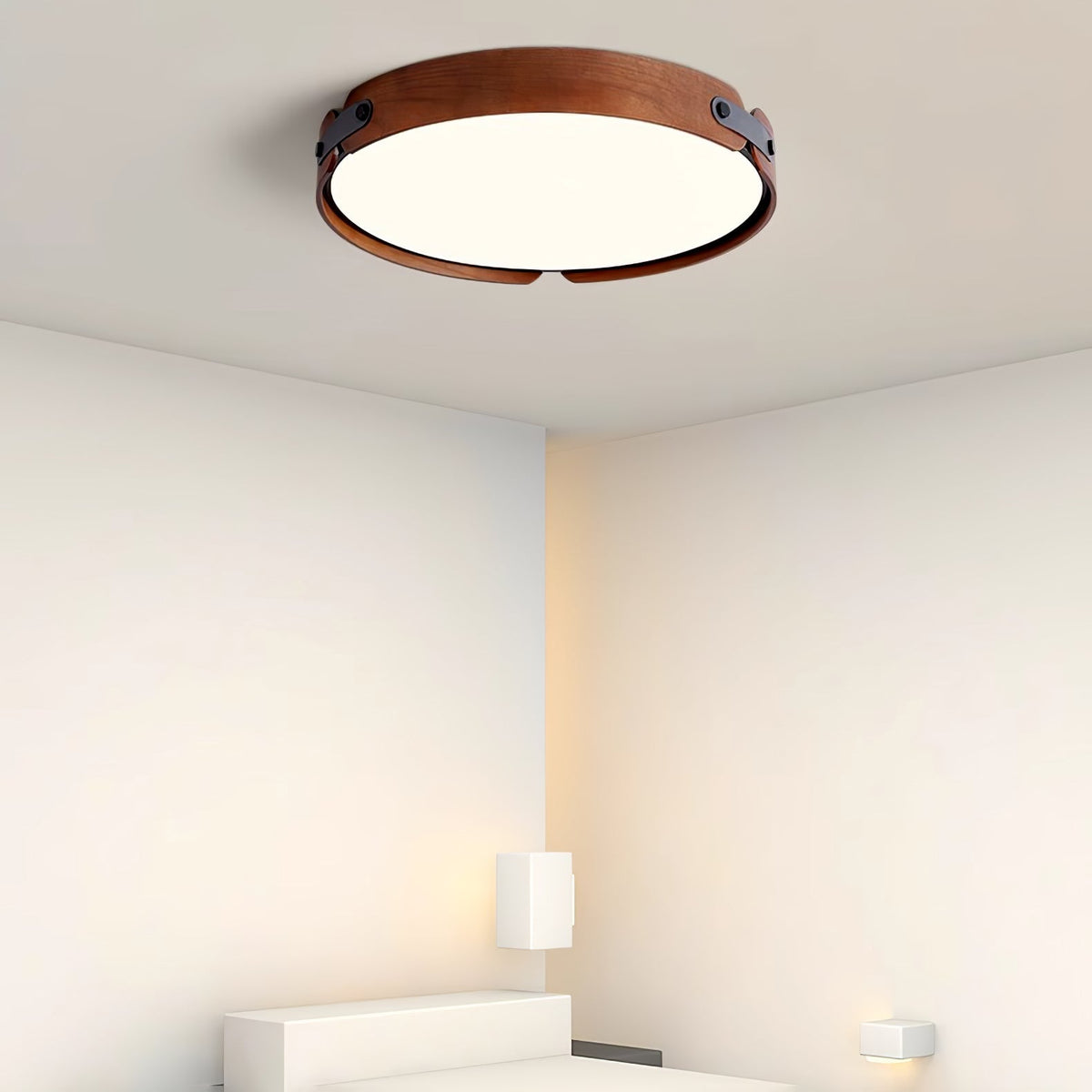 Edan moderne minimalistisk loftslampe i træ