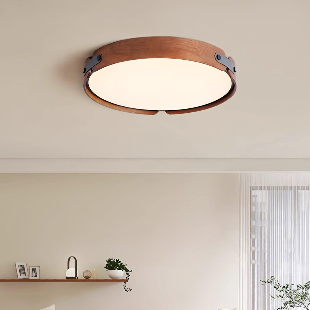Edan moderne minimalistisk loftslampe i træ
