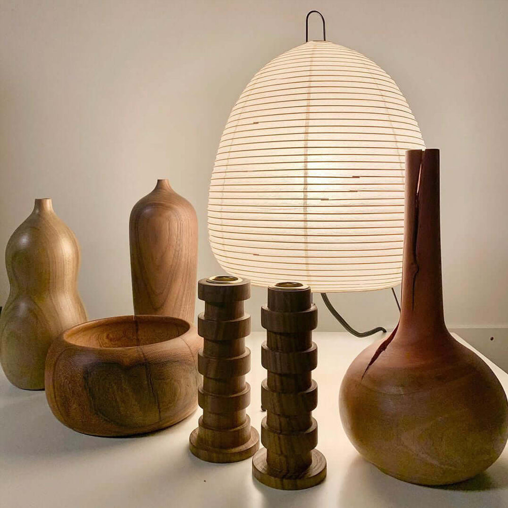 Tranquilux japanskinspirerad bordslampa i papper