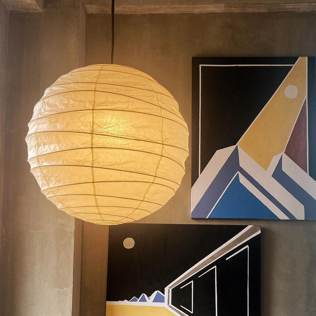 Luna pendellampe, japansk papirkugle