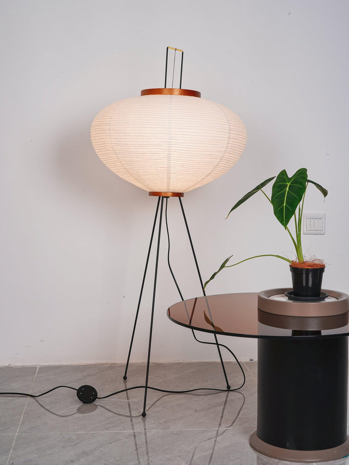Krelix skandinavisk gulvlampe i papir