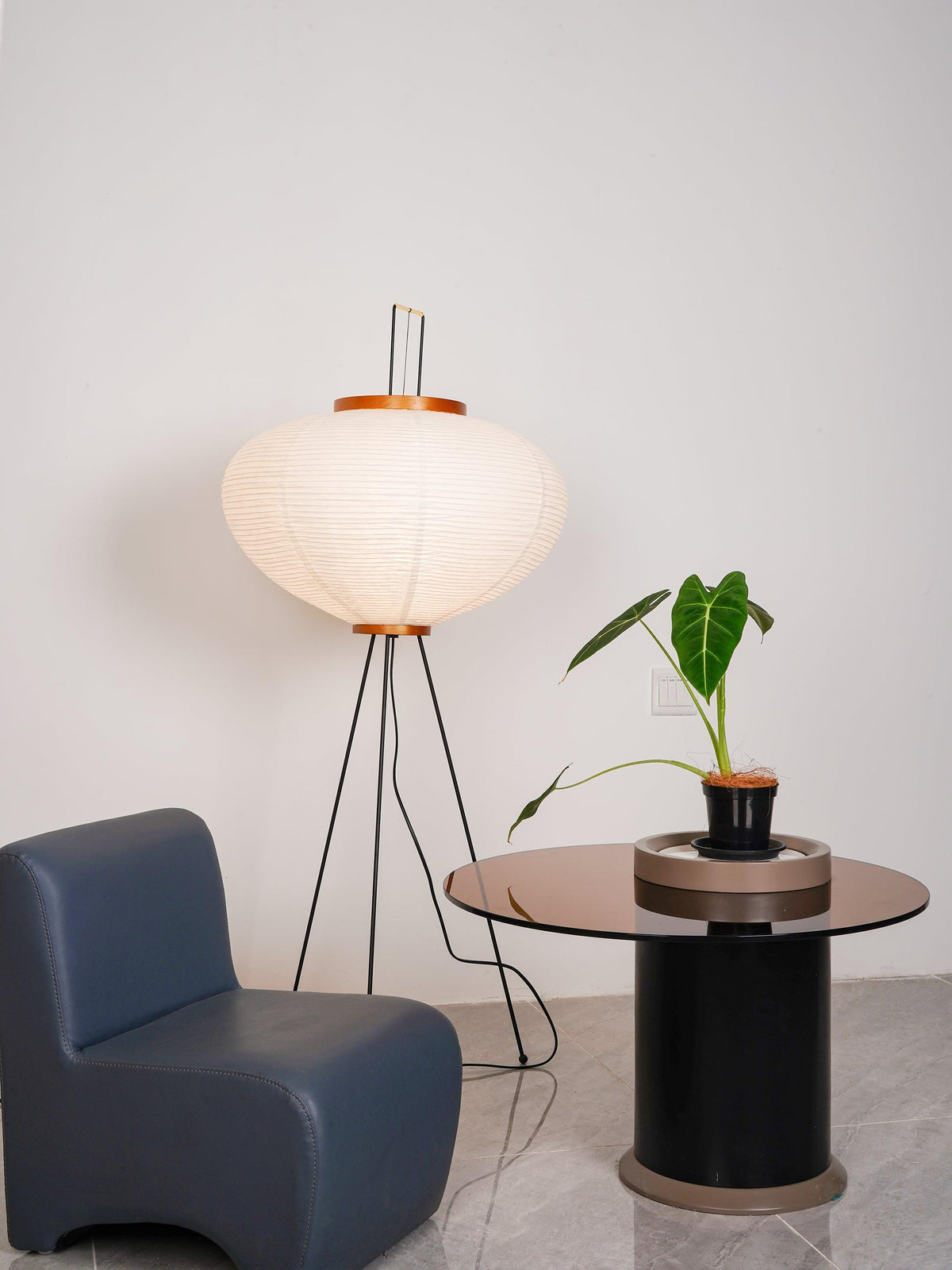 Krelix skandinavisk gulvlampe i papir