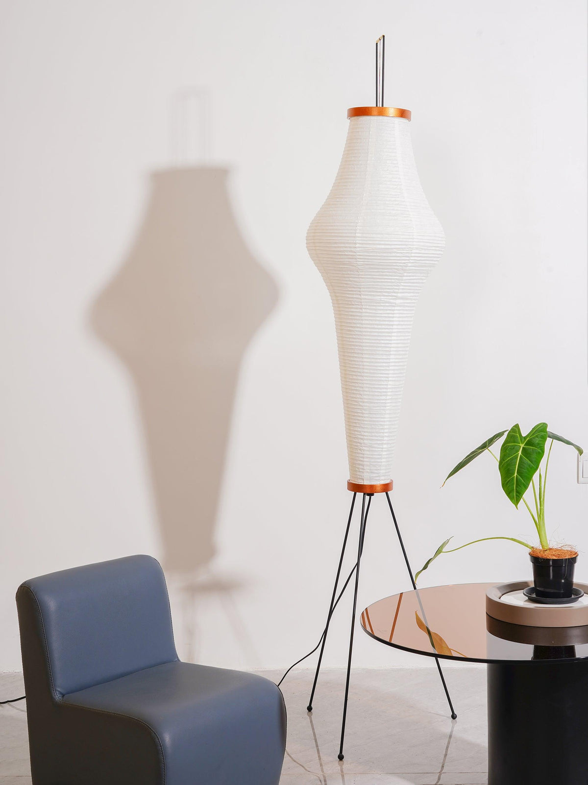 Krelix skandinavisk gulvlampe i papir