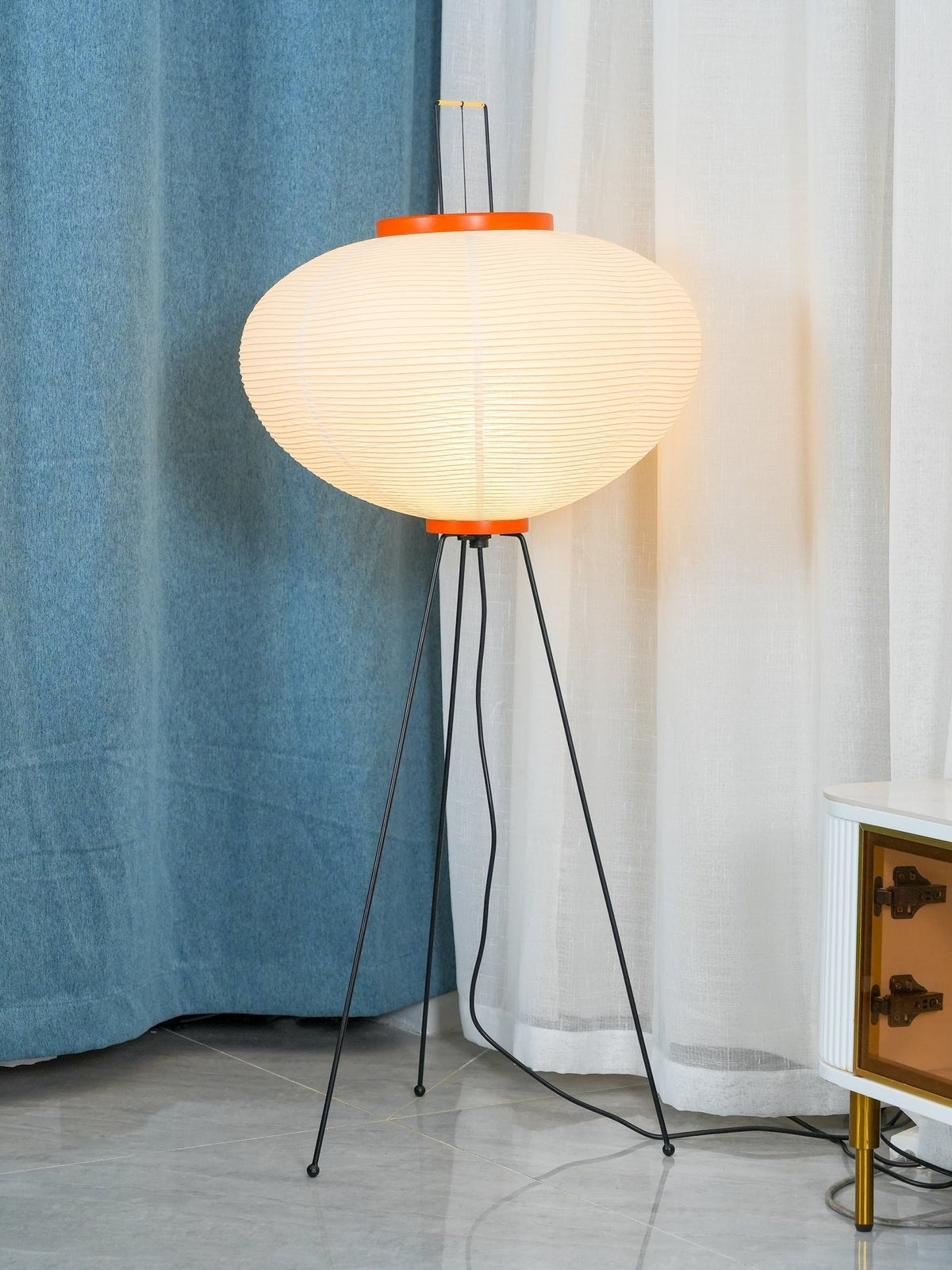 Krelix skandinavisk gulvlampe i papir