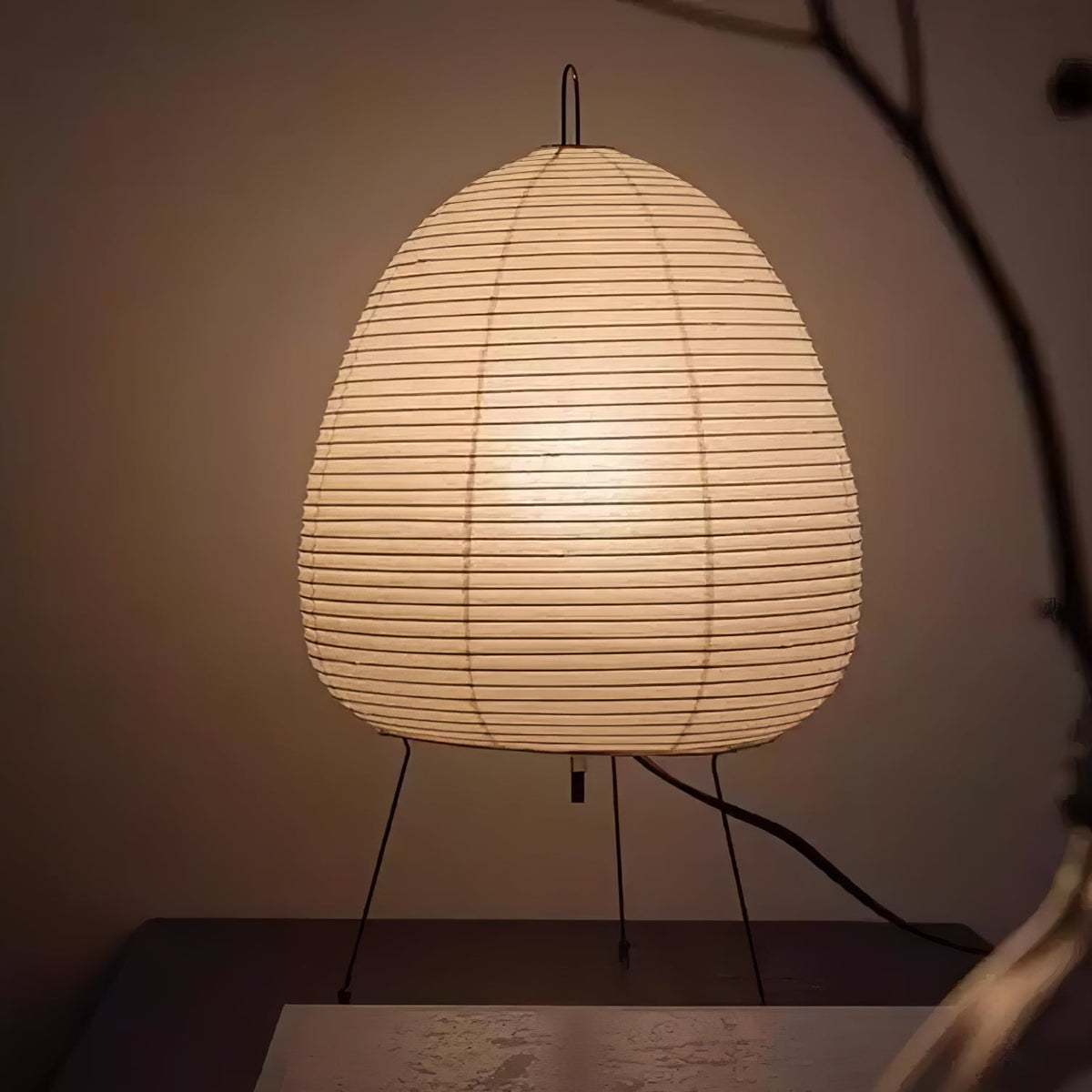 Tranquilux japanskinspirerad bordslampa i papper