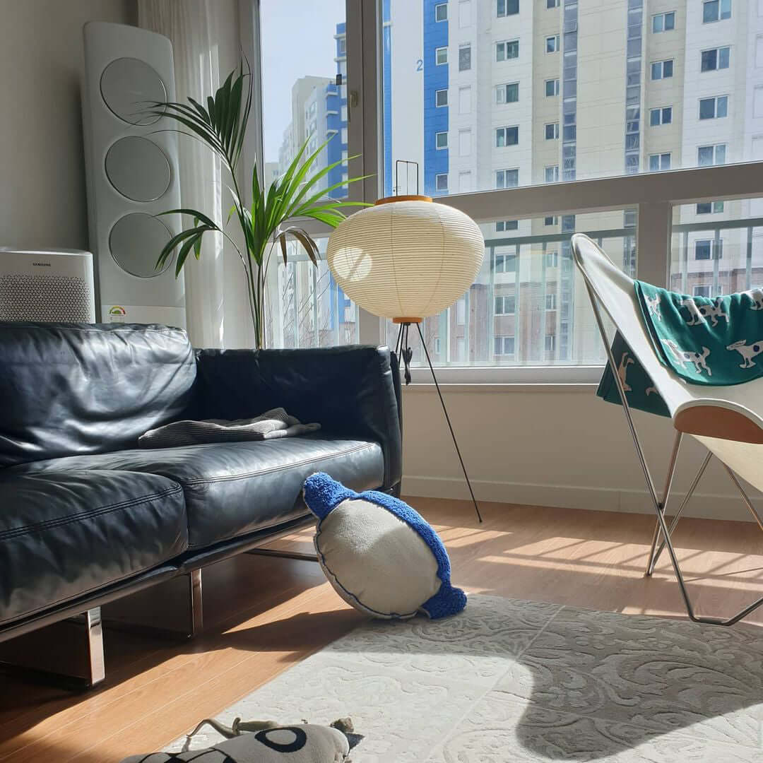 Krelix skandinavisk gulvlampe i papir