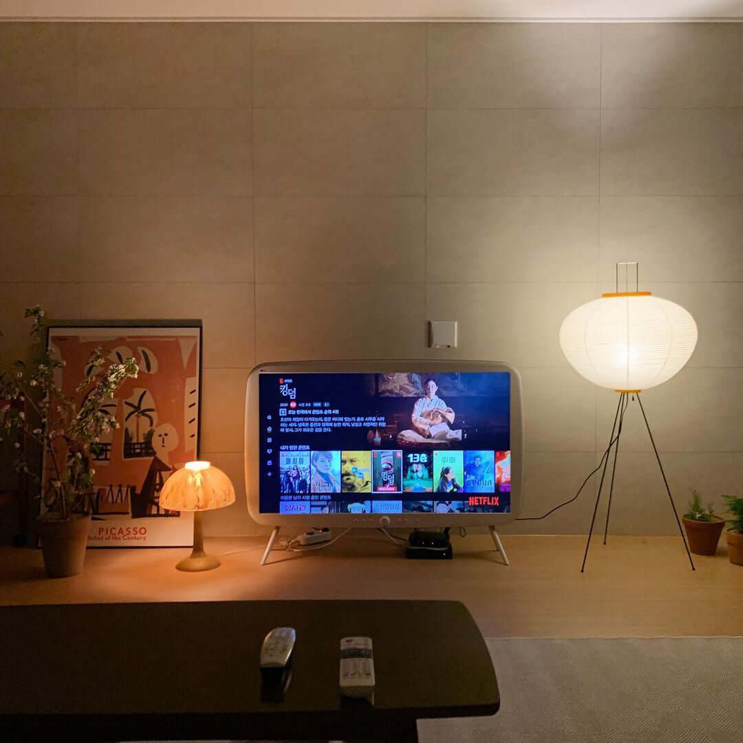 Krelix skandinavisk gulvlampe i papir