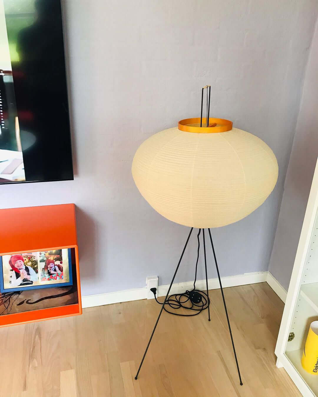 Krelix skandinavisk gulvlampe i papir