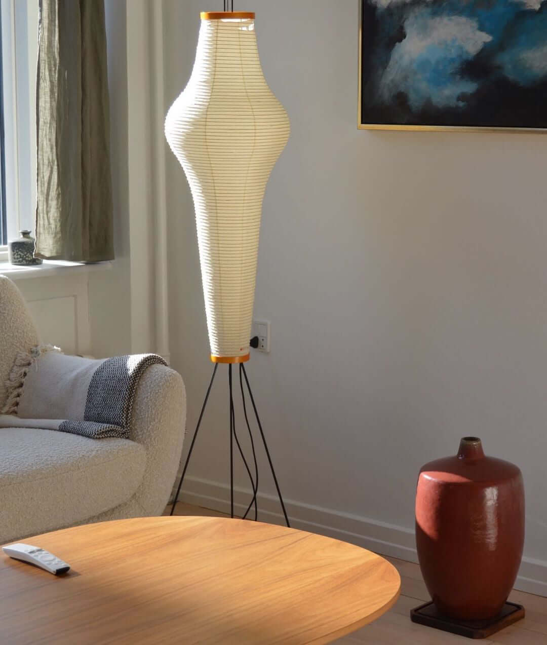 Krelix skandinavisk gulvlampe i papir