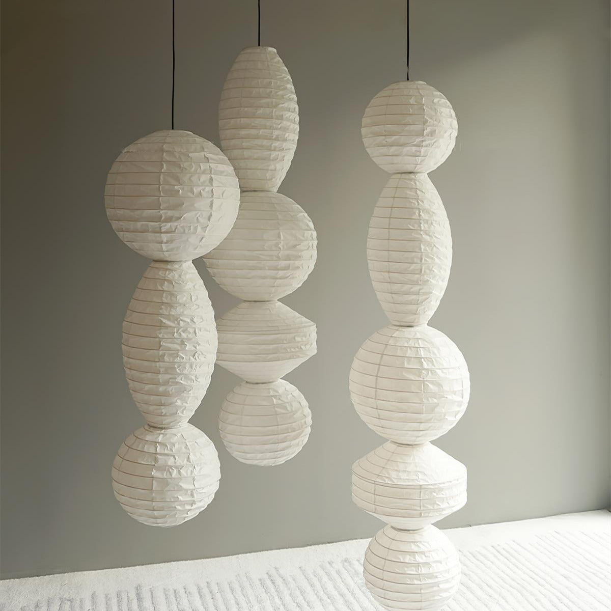 Nami Pendant Light Paper Lantern Wabi-sabi