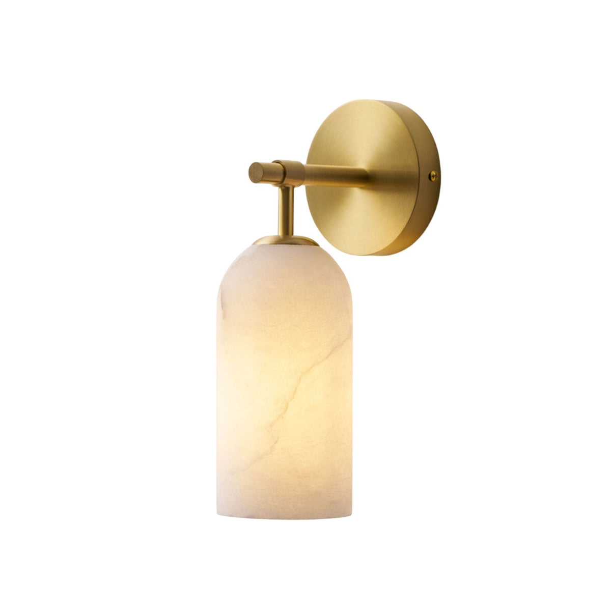 Albelaine pelarformad vägglampa i alabaster