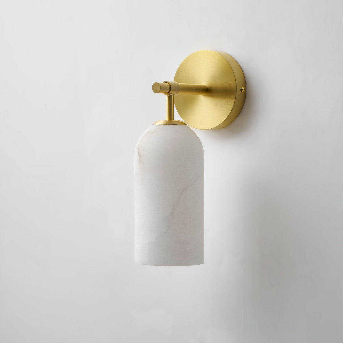 Albelaine pelarformad vägglampa i alabaster