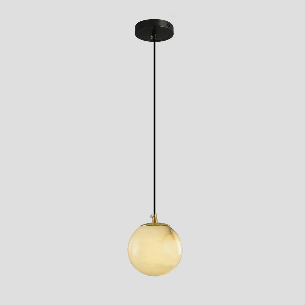 Gloruvye moderne klynge-alabasterlysekrone