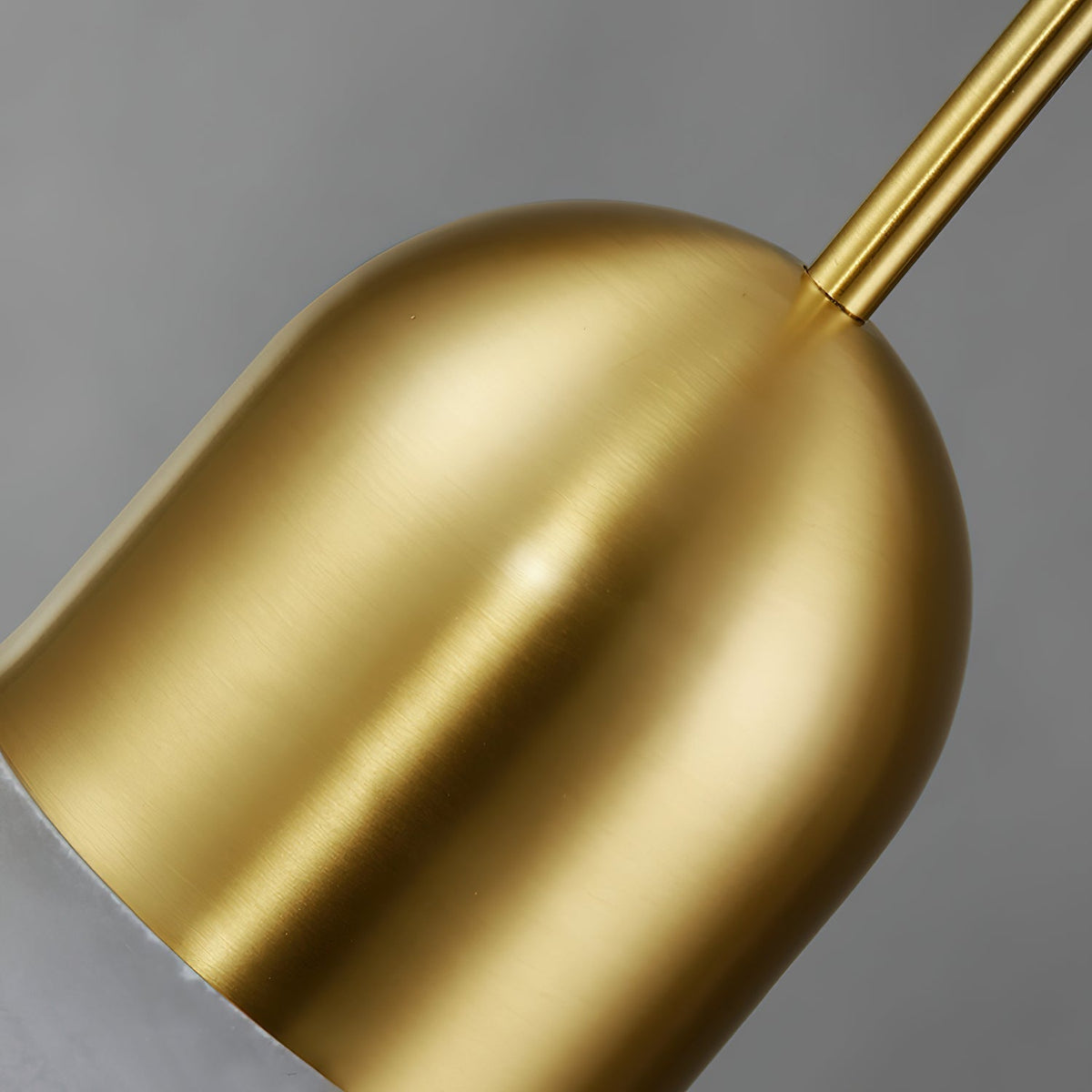 Himinuvye minimalistisk messing-pendellampe i alabaster