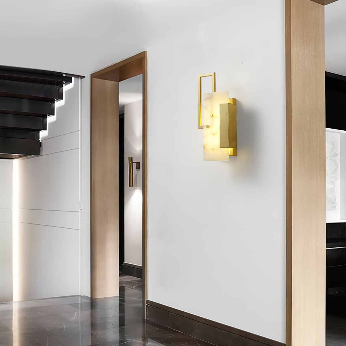 Albinelle vägglampa i alabaster