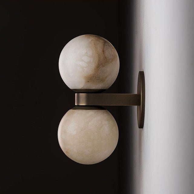Lumenor Alabaster Celestia vägglampa i klotform