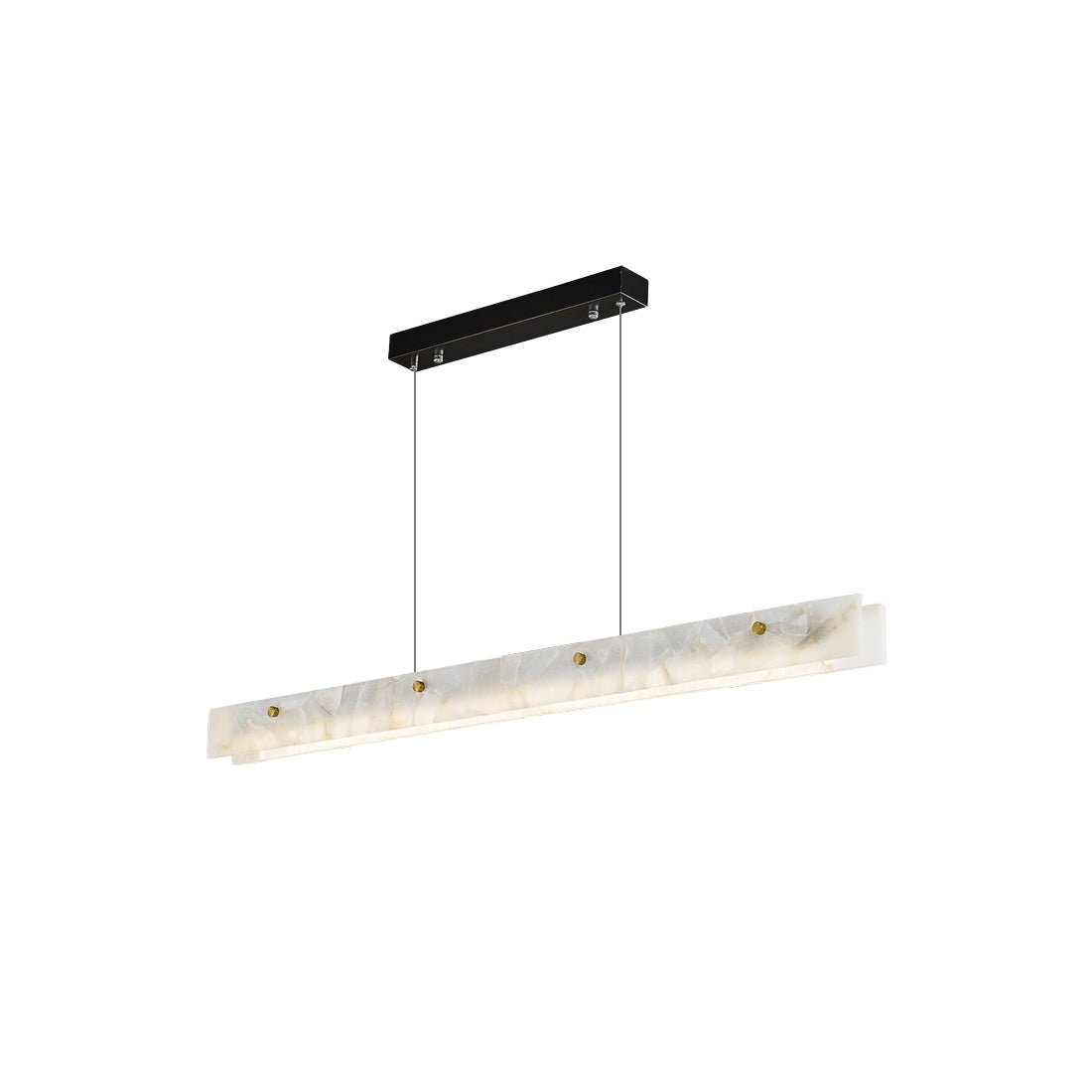 Modern linjär pendellampa i alabaster med LED från Vexor