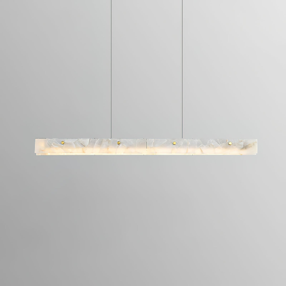 Modern linjär pendellampa i alabaster med LED från Vexor