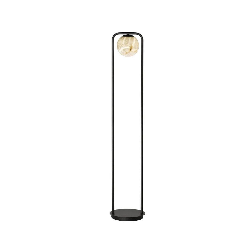 Candeeiro de pé minimalista Callista em alabastro