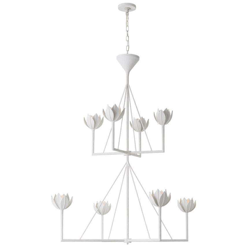 Alberto moderne minimalistisk blomsterlysekrone i messing