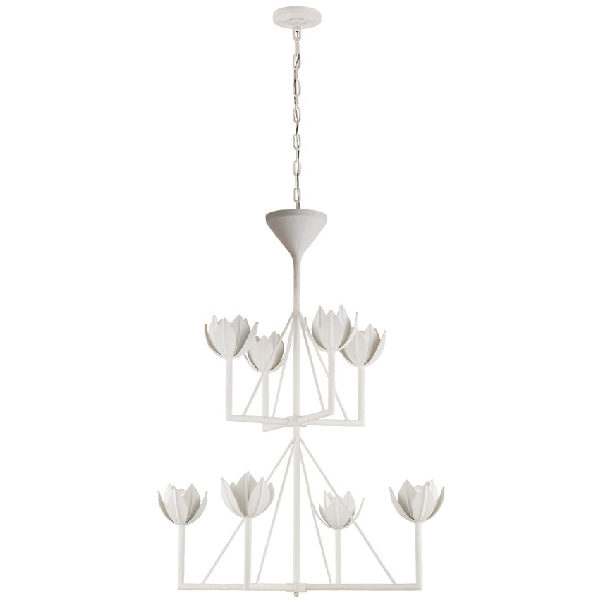 Alberto moderne minimalistisk blomsterlysekrone i messing