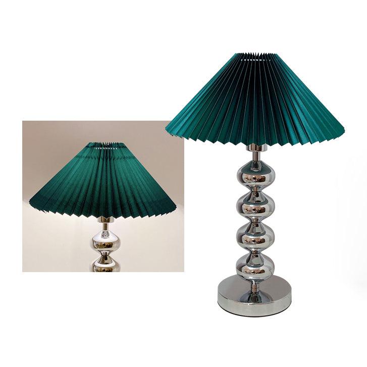 Candeeiro de mesa retro plissado Cyris