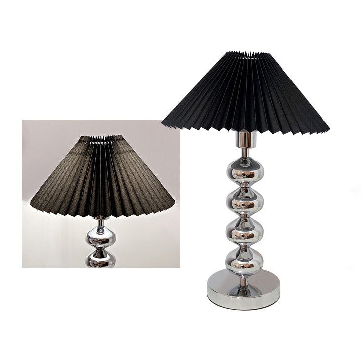 Candeeiro de mesa retro plissado Cyris