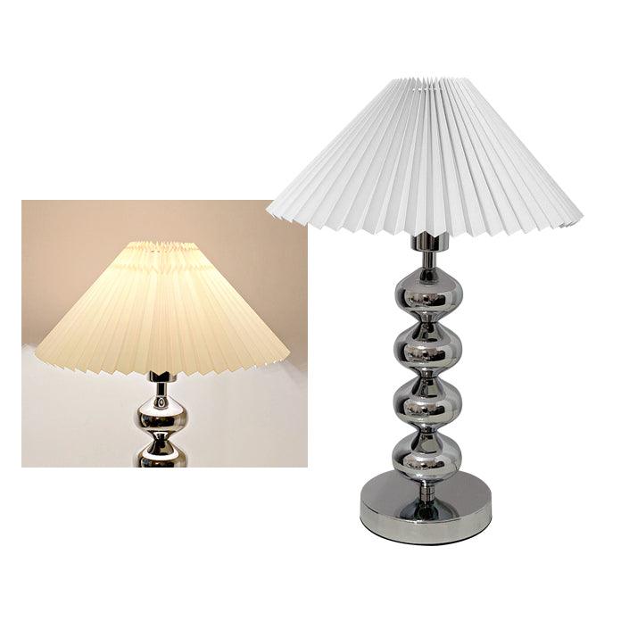 Candeeiro de mesa retro plissado Cyris