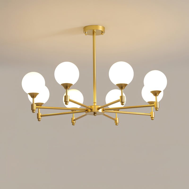 Celireon elegant ljuskrona i glas