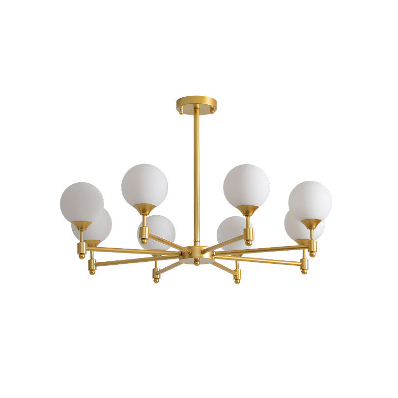 Vatnuvyi minimalistinen pallomainen lasikattokruunu