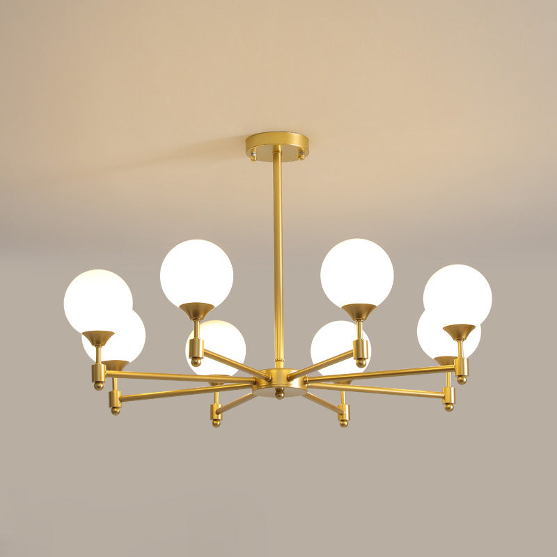Vatnuvyi minimalistinen pallomainen lasikattokruunu