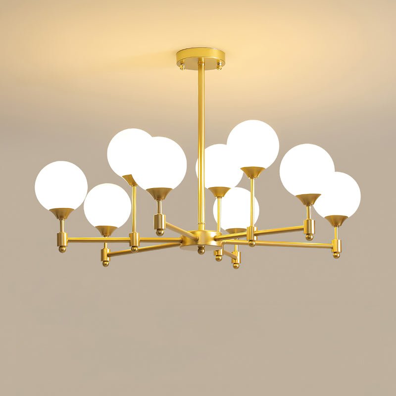 Celireon elegant ljuskrona i glas