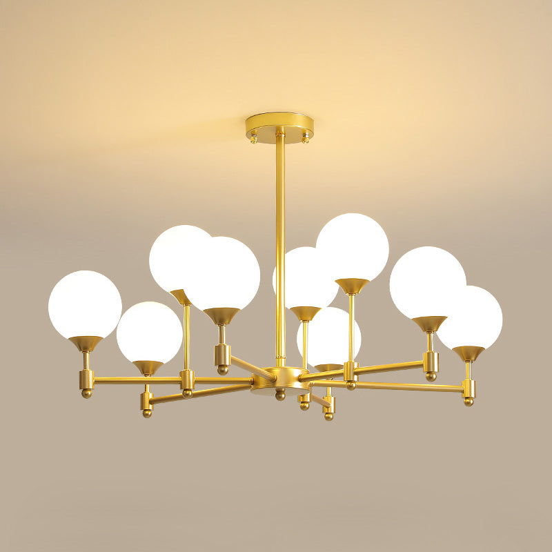 Vatnuvyi minimalistinen pallomainen lasikattokruunu