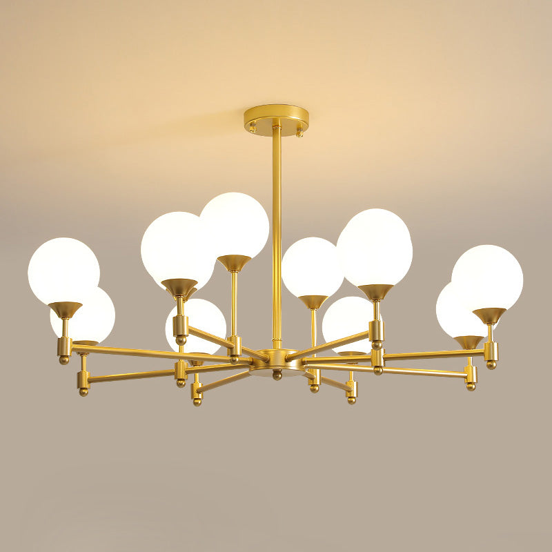 Vatnuvyi minimalistinen pallomainen lasikattokruunu