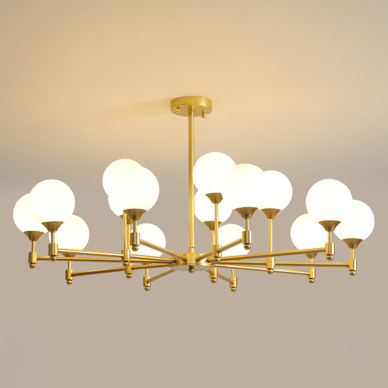 Vatnuvyi minimalistinen pallomainen lasikattokruunu