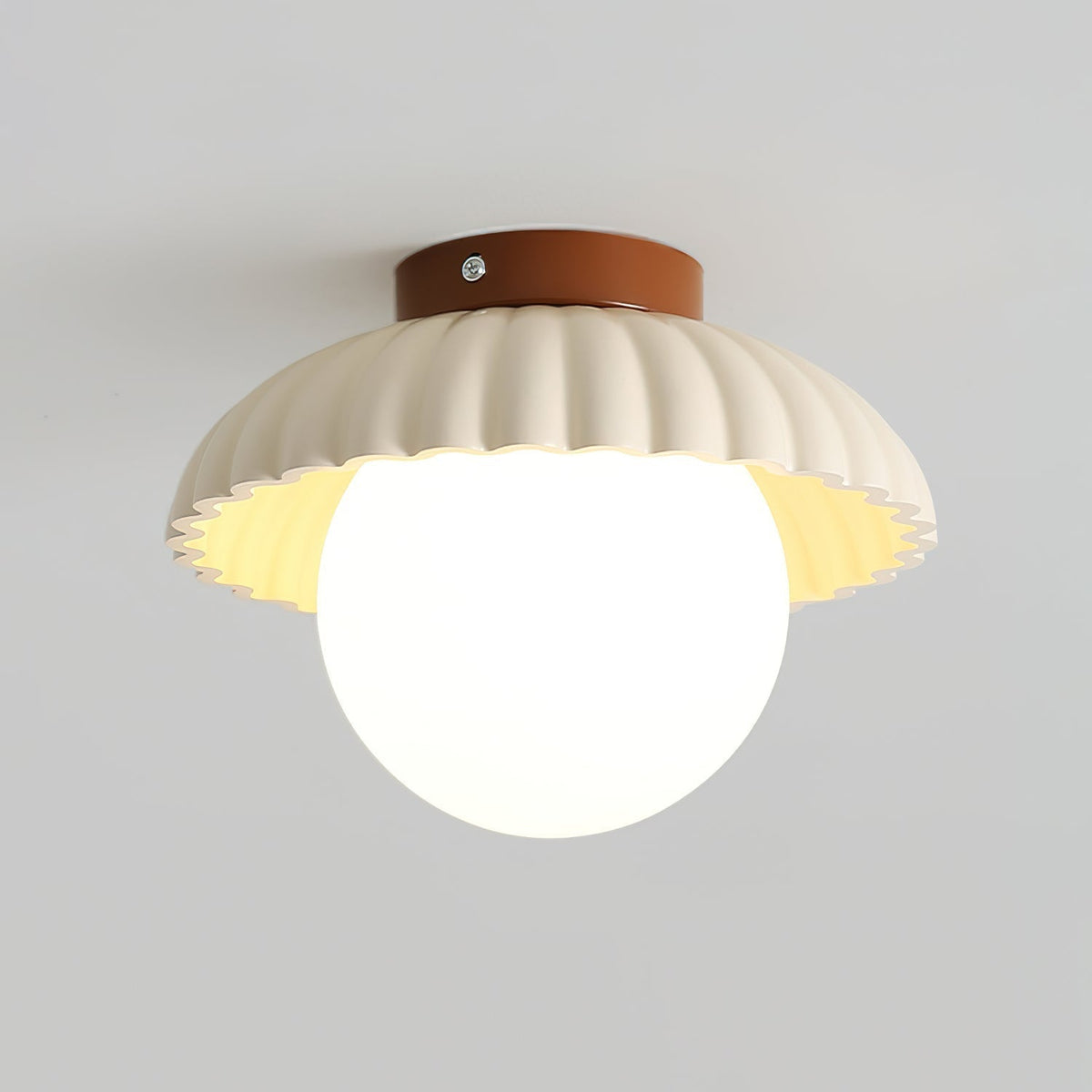 Scallop Glow flatt loftljós