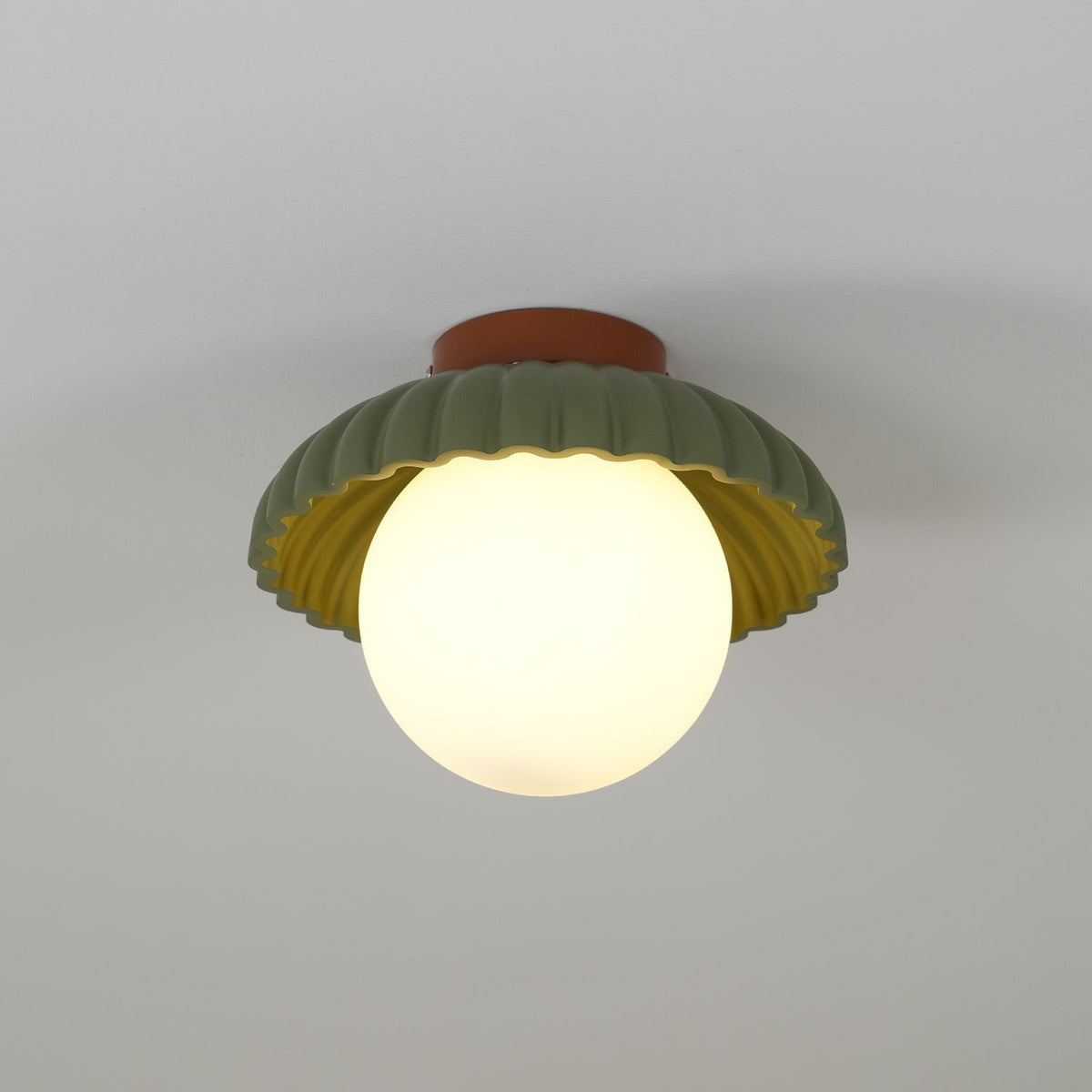 Scallop Glow flatt loftljós