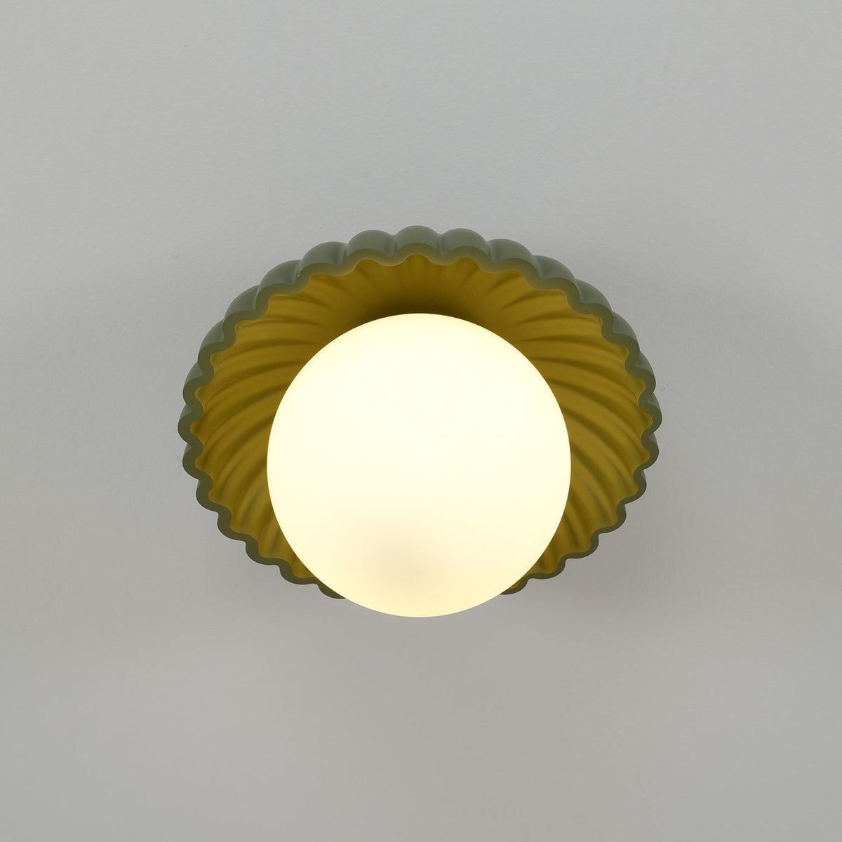Scallop Glow flatt loftljós
