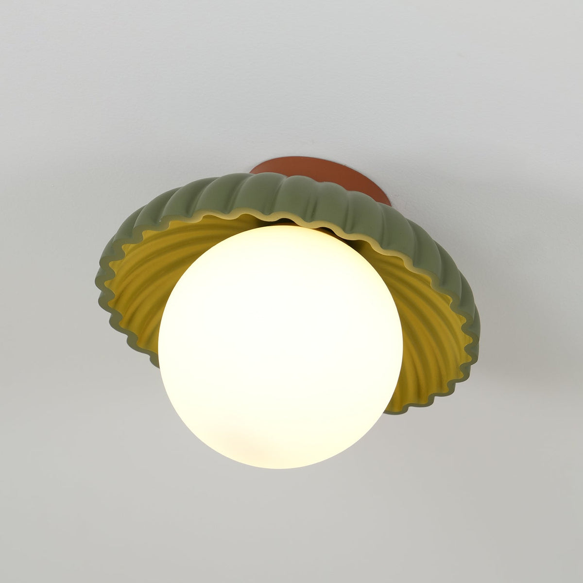 Scallop Glow flatt loftljós