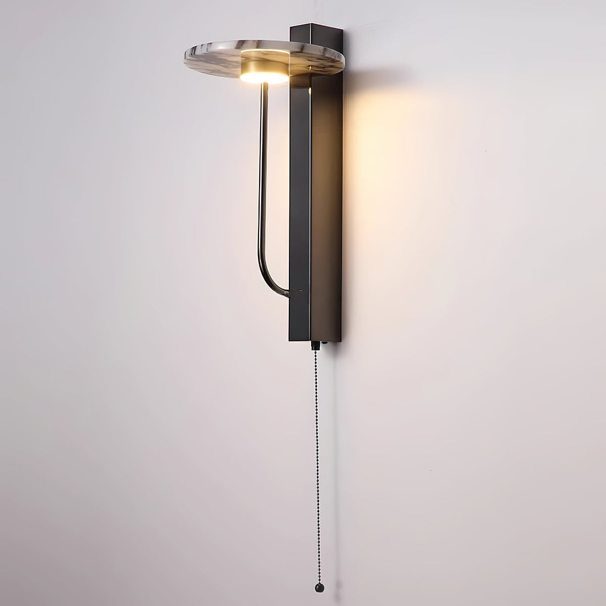 Candeeiro de parede minimalista moderno em mármore Aevuvyn