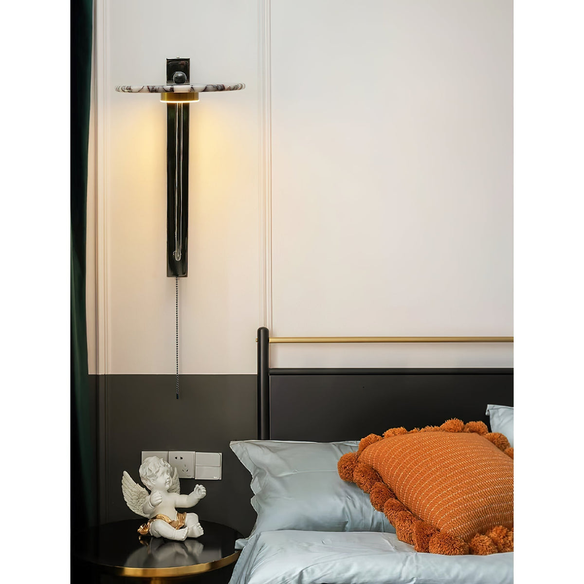 Candeeiro de parede minimalista moderno em mármore Aevuvyn