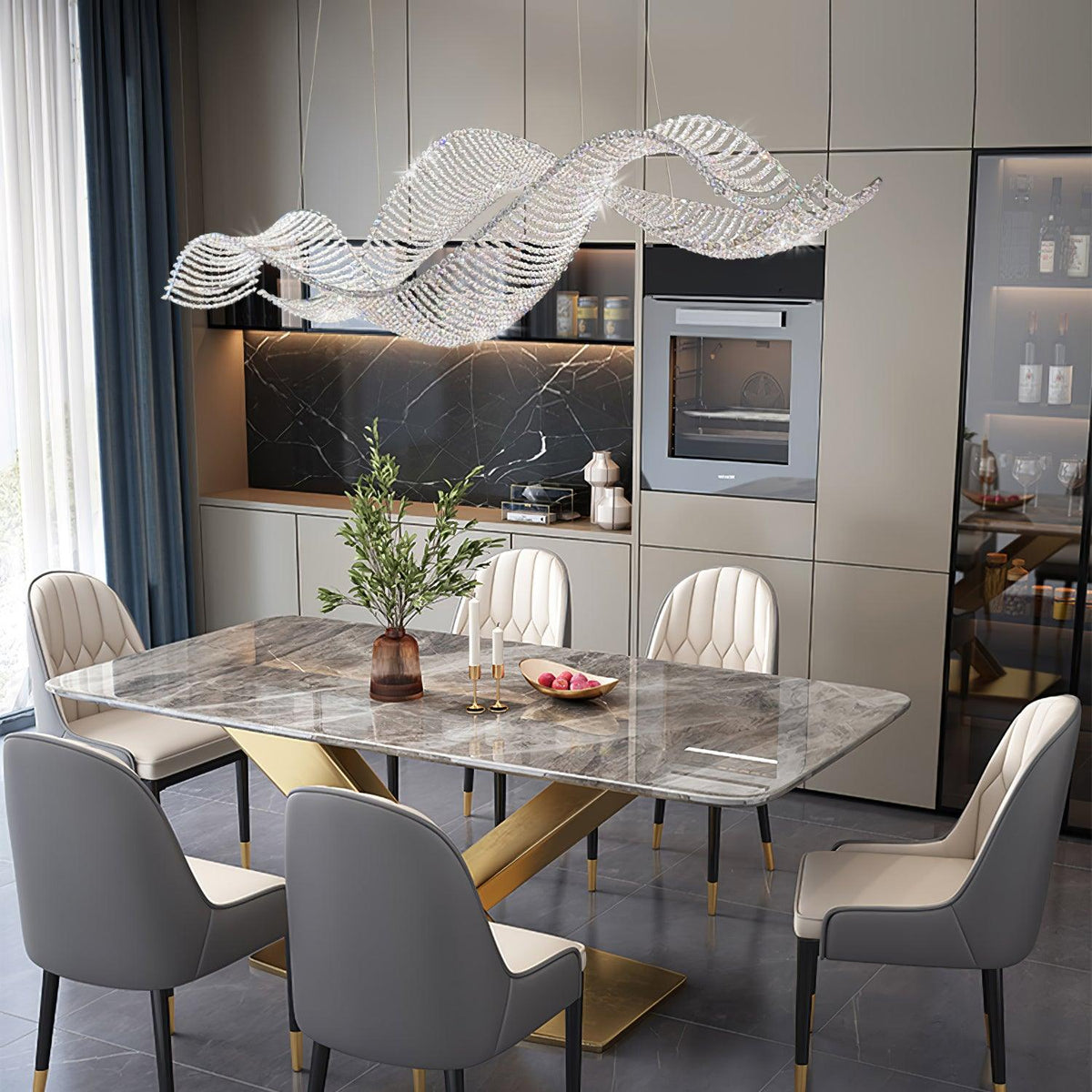 Caelox postmoderne luksuskrystal-lysekrone