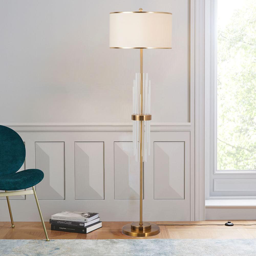 Regalian moderne gulvlampe i tekstil